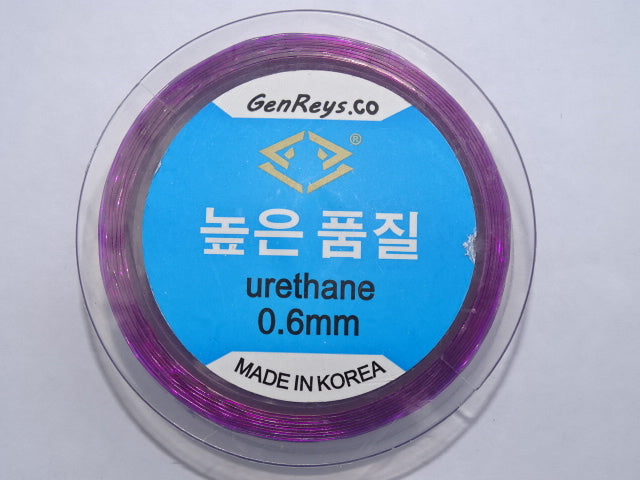 Elastic crystal thread urethane purple 0.6mm