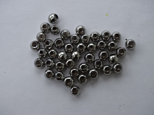 Silver Shine Glass Bubble Bead 4mm