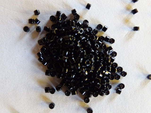 Delica Beads Size 11 Opaque Black
