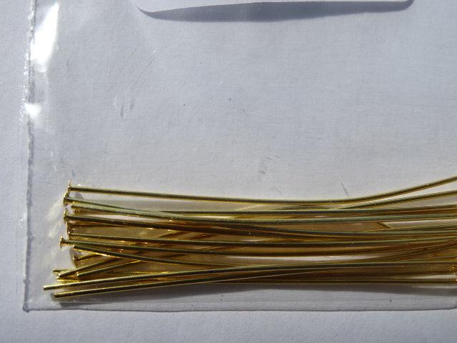 50mm Gold Headpins