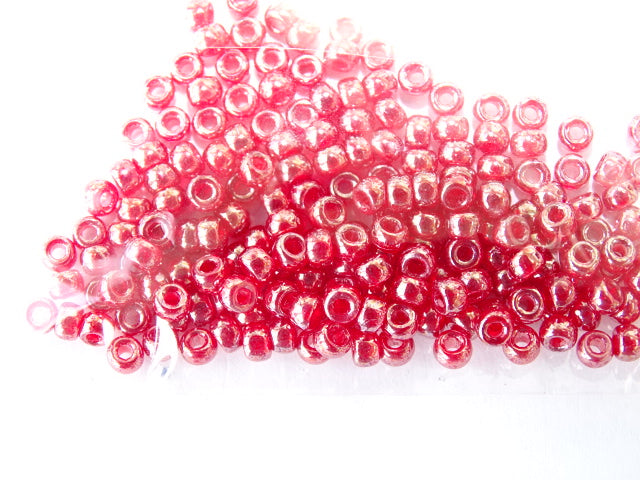 Matubo Seed Beads Size 8. Lustre Cherry