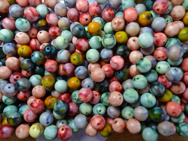 14mm Acrylic Beads   Randomly Mixed  'Watercolour Wonderland'