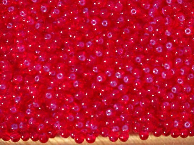 6mm Glass Beads 'Poppy Opalite'
