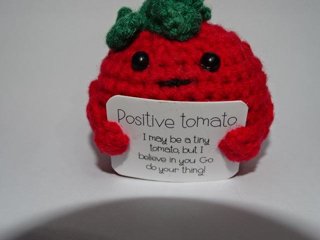 Positive Tomato Crocheted Gift
