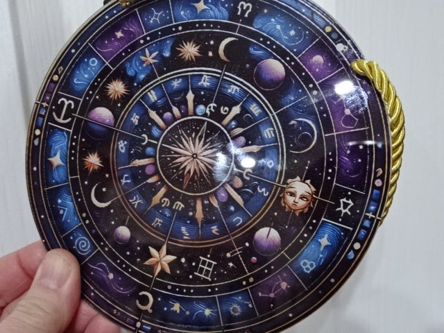 Sun, Moon and Stars Acrylic Celestial Window / Wall Plaque