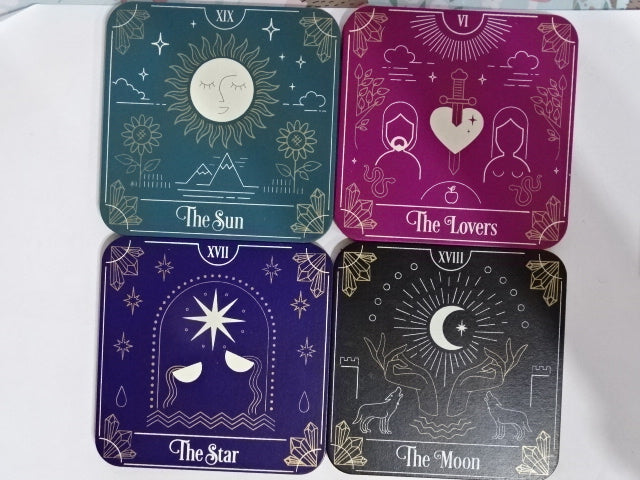 Tarot Card Coaster Set