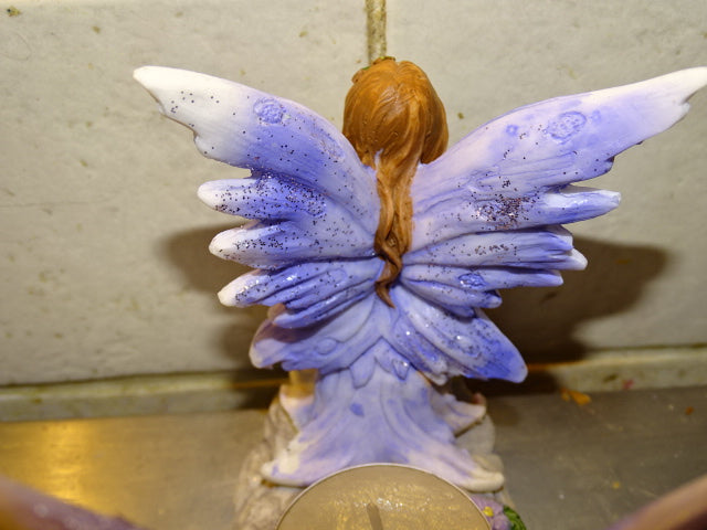 Beautiful Fairy Theme Resin and Glass Tea Light Oil Burner