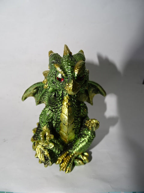 Set of 2 Cute Yoga Pose Resin Dragons