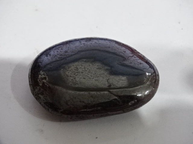Hematite Palm Stone 4 x3cm (approx) and Mini Smudge Set