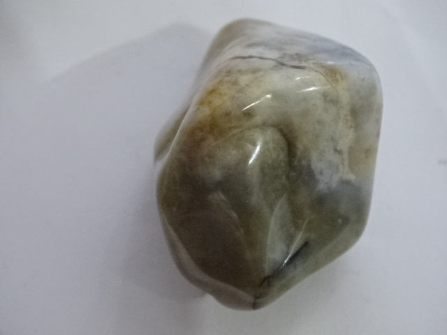 Beautiful Grey Agate Large Tumblestone with Mini Smudge Set