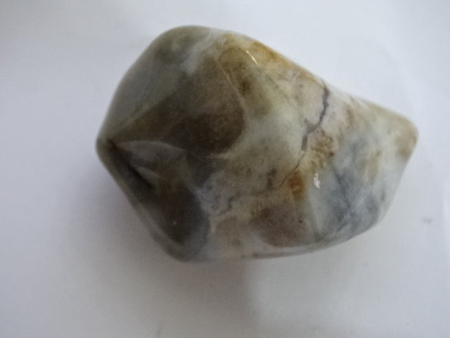 Beautiful Grey Agate Large Tumblestone with Mini Smudge Set