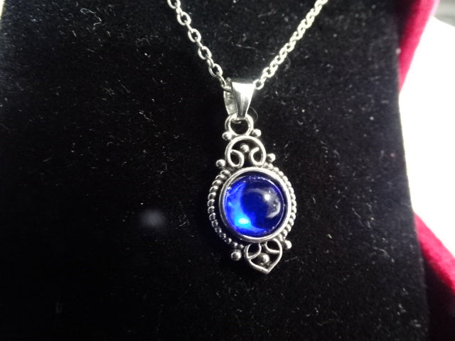Elegant Dainty 'Blue Moon'  Stainless Steel Necklace