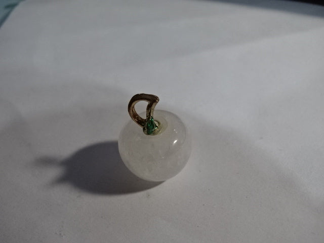Genuine Gemstone Small Apple Pendant