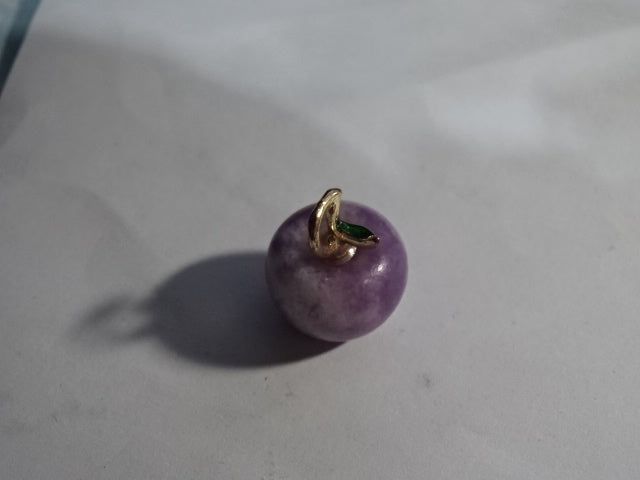 Genuine Gemstone Small Apple Pendant