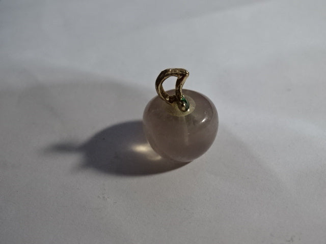 Genuine Gemstone Small Apple Pendant