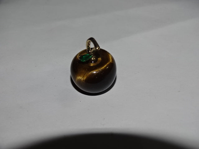 Genuine Gemstone Small Apple Pendant