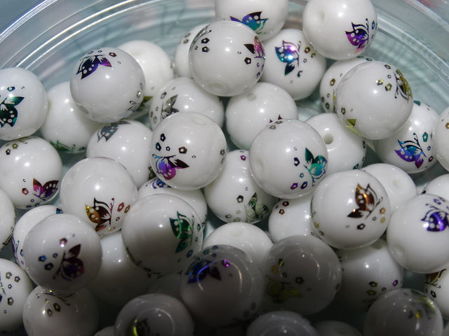 Butterfly Motif  10mm Glass Beads