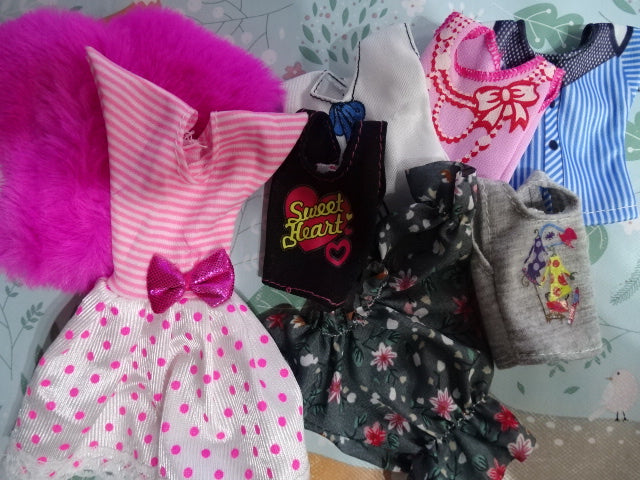 Outfits for 30 cm Plastic Fashion Dolls  (Will Fit Barbie Sized Dolls)