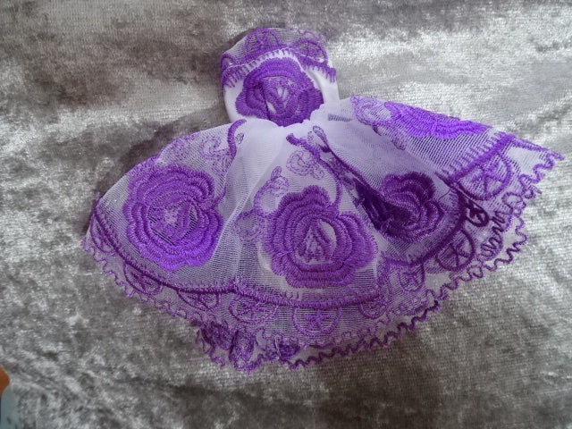 Doll Dresses for 30 Cm Plastic Fashion Doll  'Short Lacy Prom Dresses' (Will Fit Barbie Sized Dolls)