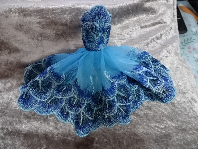 Doll Dresses for 30 Cm Plastic Fashion Doll  'Short Lacy Prom Dresses' (Will Fit Barbie Sized Dolls)