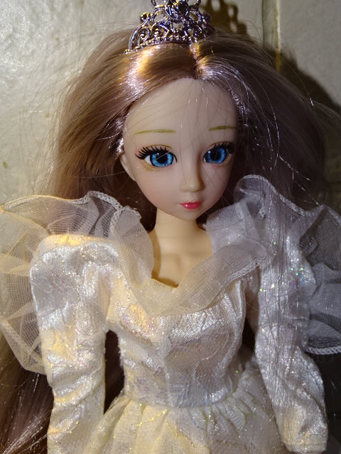 Victorian Style Wedding Dress for 30 cm Ball Joint Doll  (Will Fit Barbie)