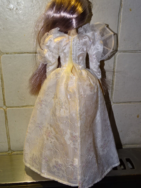 Victorian Style Wedding Dress for 30 cm Ball Joint Doll  (Will Fit Barbie)