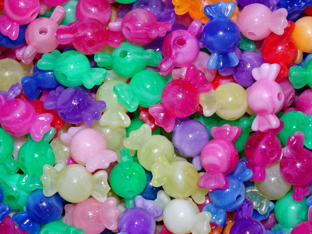 'Acrylic Candy Mix'    11.5x21.5x12mm, Hole: 2.5mm,