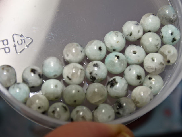 Semi Precious Kiwi Jasper  6mm Beads
