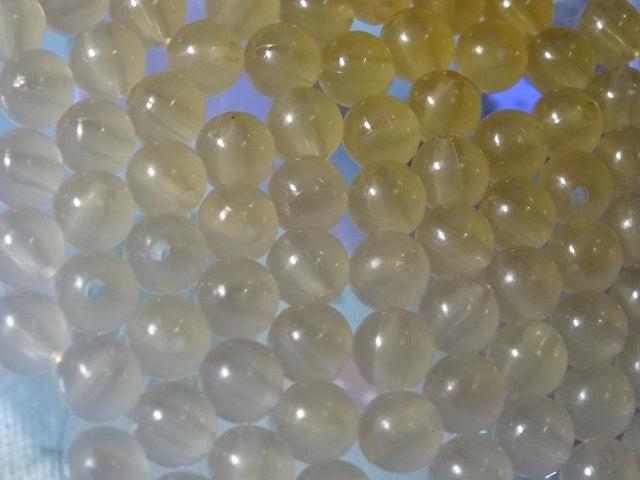 Orange UV / Sunlight Colour Changing 8mm Acrylic Beads