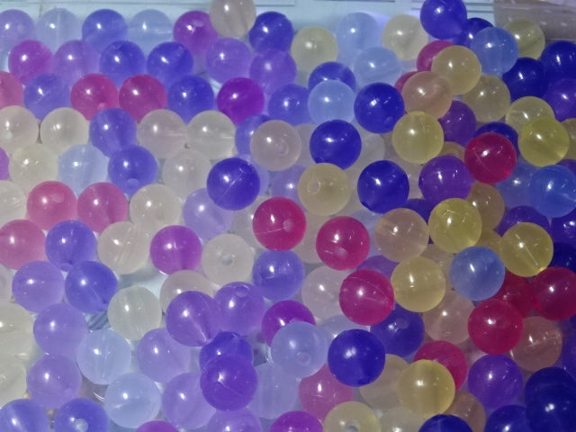 Multi Colour Random Mix   Acrylic 8mm UV   / Sunlight Colour Changing Beads