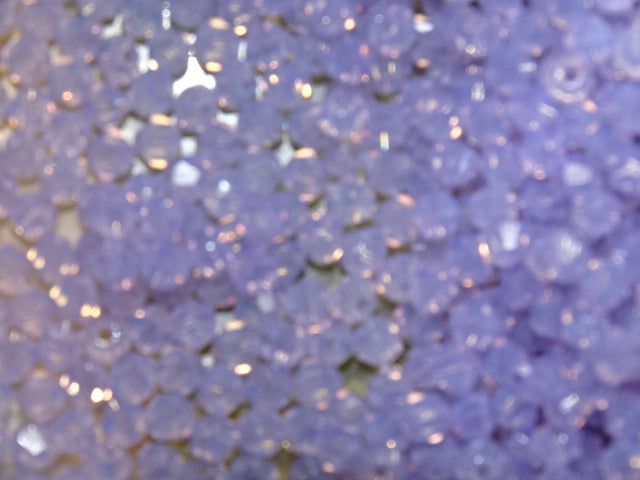 'Soft Lilac' Opalite Effect Glass 4mm Bicones