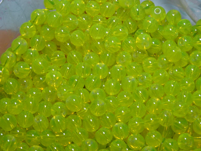 'Bright  Daffodil Opalite'  8mm Glass Opalite Effect Beads 8mm