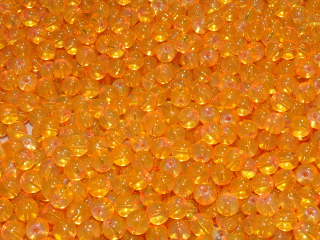 'Tangerine Opalite'  Opalite Effect Glass Beads  8mm