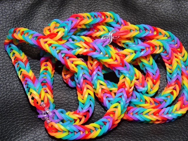 'Gaybandz'  Traditional Pride Rainbow Colours Chevron Style Wrist Band