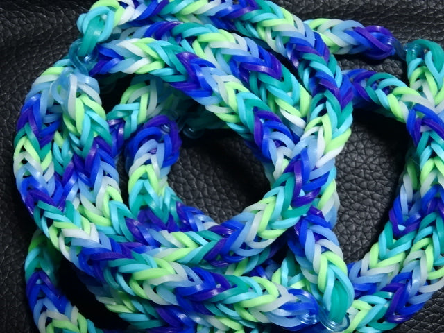'Gaybandz'  Gay Man Colours Pride Rubber Wrist Bands 'Chevron Style'