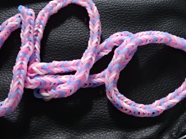 'Gaybandz'  Transgender Colours Chevron Style Rubber Wrist Bands