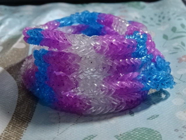 'Gaybandz'  Transparent Glitter Chevron Style Transgender Colours