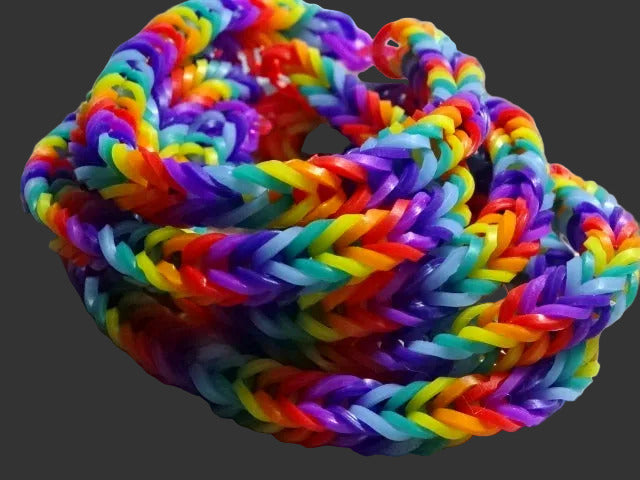 'Gaybandz'  Rainbow Pride Flag Colours 1978-1999 Version Rubber Wrist Bands