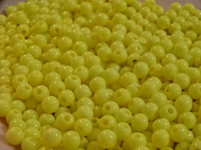 'Primrose'   6mm x 5mm Opaque Acrylic Beads