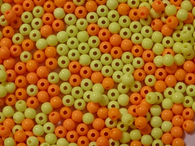 'Citrus Mix'  6mm x 5mm Opaque Acrylic Beads