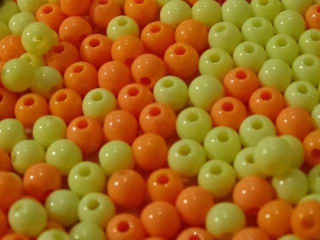 'Citrus Mix'  6mm x 5mm Opaque Acrylic Beads