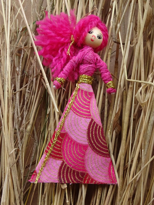 Handmade Assorted Large Size 'Worry Style Dolls'  Approx 9cm (90mm) - 12cm (120mm)