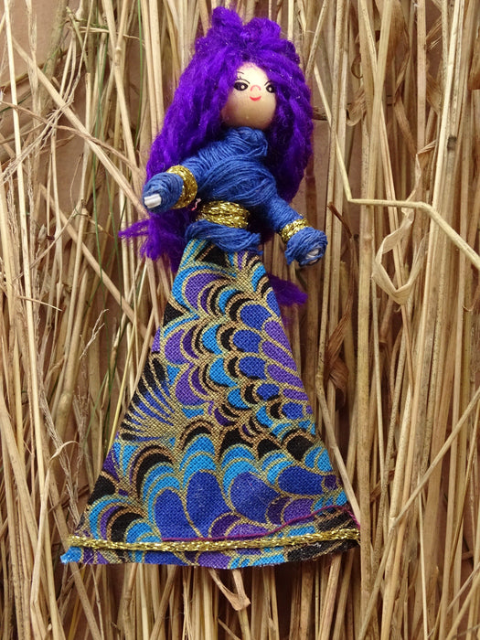 Handmade Assorted Large Size 'Worry Style Dolls'  Approx 9cm (90mm) - 12cm (120mm)