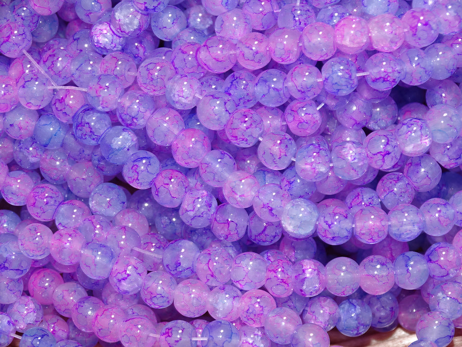 'Unicorn Sky'  6mm Multi Toned Glass Beads
