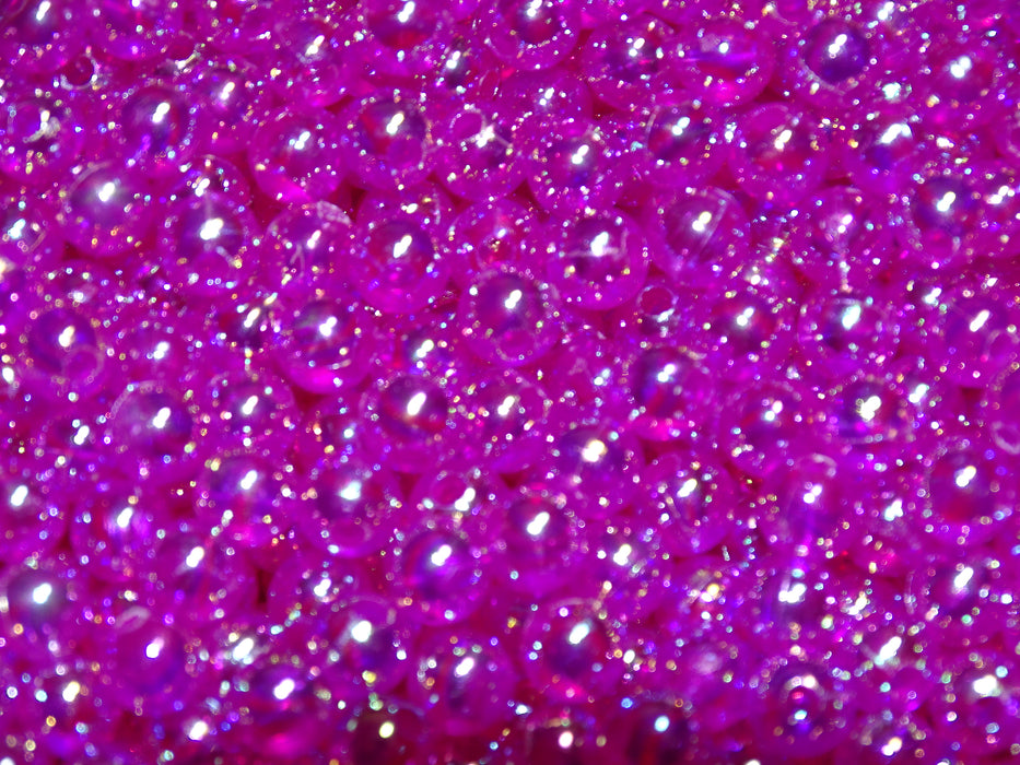 'Aurora Orchid'  6mm Ab Plated Acrylic Beads