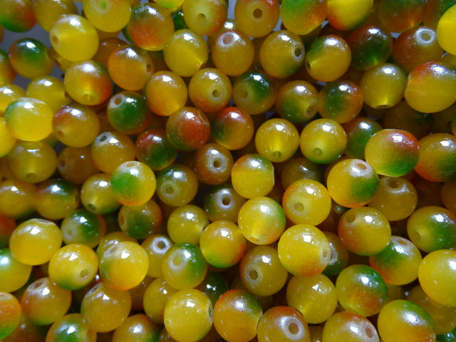 'Leaf Fall'  8mm Glass Beads