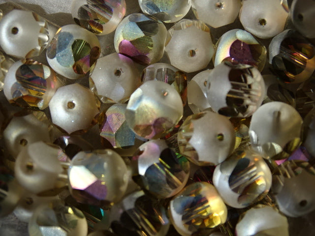 Sunlit Sparkle 10mm glass beads