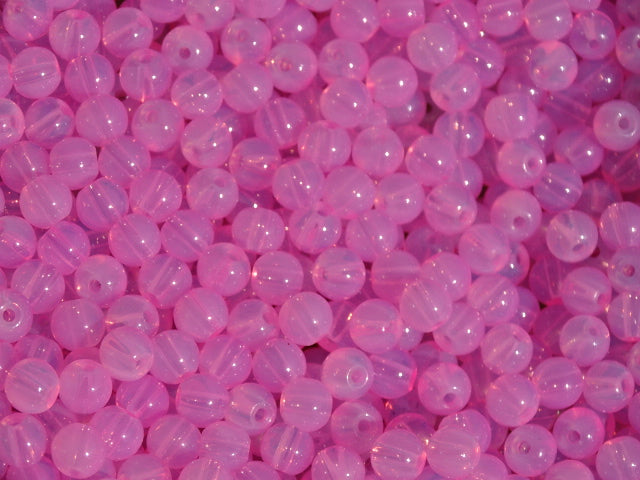 6mm Glass Beads  'Cherry Blossom Opalite'