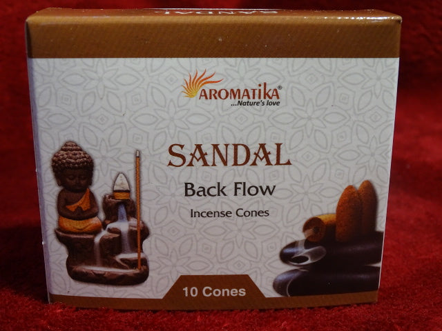 Aromatika Back Flow Incense Cones - Sandal Wood