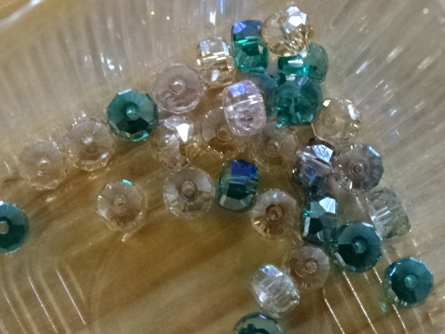 'Springtime Sparkle' random mix glass beads
